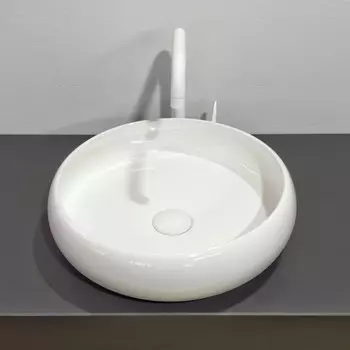 Раковина накладная Comforty 114, круглая, цвет белый