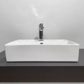 Раковина накладная Comforty 7657D, прямоугольная, цвет белый, 50 см