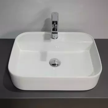 Раковина накладная Comforty 78574-50, прямоугольная, цвет белый, 50 см