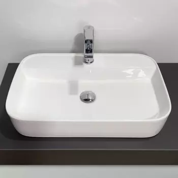 Раковина накладная Comforty 78574-60, прямоугольная, цвет белый, 60 см