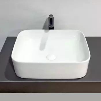 Раковина накладная Comforty 78575-50, прямоугольная, цвет белый, 50 см