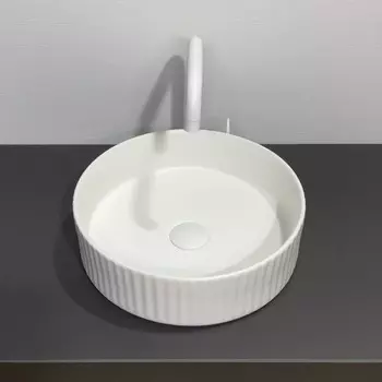 Раковина накладная Comforty 78728MW, круглая, цвет белый, матовый