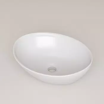 Раковина накладная IDDIS Cloud CLOWS06i27, цвет белый глянцевый