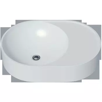 Раковина накладная Uperwood Luna 50 см, овальная