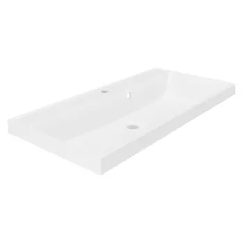 Раковина Paola Alba, полувстраиваемая, 90 см, прямоугольная