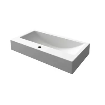 Раковина Paola Daria, полувстраиваемая, 80 см, прямоугольная