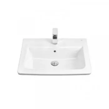 Раковина Rosa The Gap Plus Unik 60 327472000, 600 х 440 мм, мебельная, перелив, белый
