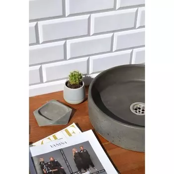 Раковина Uperwood Round, накладная, 34 см, круглая, графит