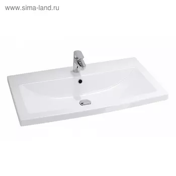 Раковина встраиваемая Cersanit COMO 80, с отверстием под смеситель, цвет белый