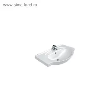 Раковина встраиваемая Cersanit ERICA ERI80, с 1 отверстием под смеситель, цвет белый