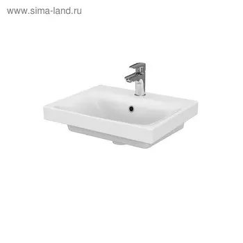Раковина встраиваемая Cersanit MODUO 50, с 1 отверстием под смеситель, белый