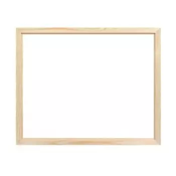 Рама для картин (зеркал) 40 х 50 х 2,6 см, дерево, Linda, некрашенное дерево (подходит для декорирования)
