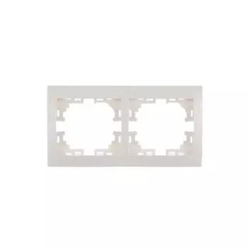 Рамка 2-м Mira горизонт. бел. LEZARD 701-0200-147