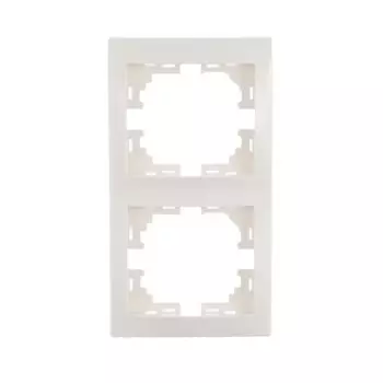 Рамка 2-м Mira вертикал. бел. LEZARD 701-0200-152