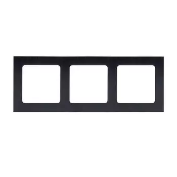 Рамка 3-м Стокгольм металл. черн. PROxima EKF EZM-G-304-10