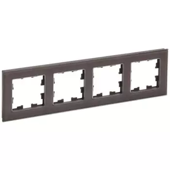 Рамка 4-м BRITE РУ-4-2-БрТБ стекло темн. бронза IEK BR-M42-G-K45