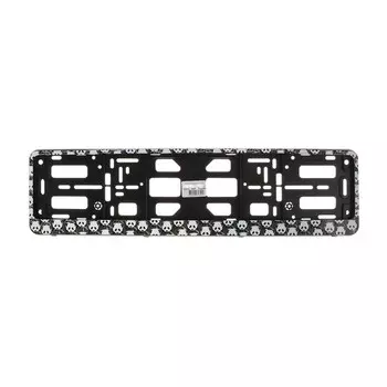 Рамка для автомобильного номера, книжка, черная, "Панды"