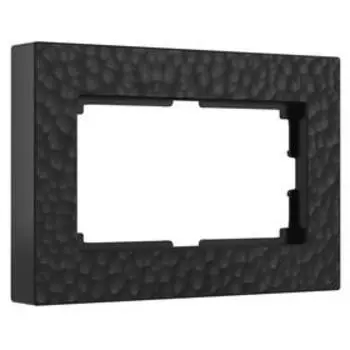 Рамка для двойной розетки W0082408, черная
