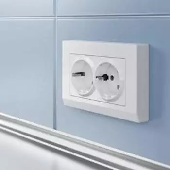 Рамка для двойной розетки WL04-Frame-01-DBL-white, белая