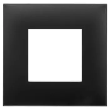 Рамка для розетки/выключателя DKC 4412902 ARTLEBEDEV Avanti, цвет чёрный матовый