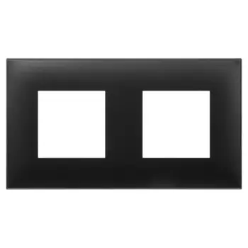 Рамка для розетки/выключателя DKC 4412904 ARTLEBEDEV Avanti, цвет чёрный матовый