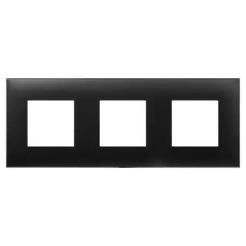 Рамка для розетки/выключателя DKC 4412906 ARTLEBEDEV Avanti, цвет чёрный матовый