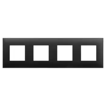 Рамка для розетки/выключателя DKC 4412908 ARTLEBEDEV Avanti, цвет чёрный матовый