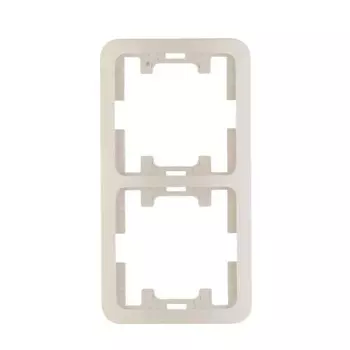 Рамка для розетки/выключателя Makel 22032 Mimoza, вертикальная, цвет белый