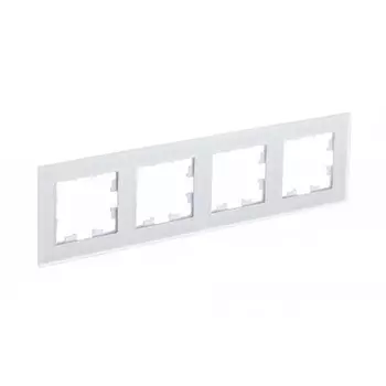 Рамка для розетки/выключателя SchE ATN330104 AtlasDesign Nature, стекло, цвет белый