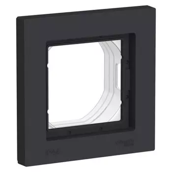 Рамка для розетки/выключателя SchE ATN441001 AtlasDesign Aqua, IP44, цвет карбон