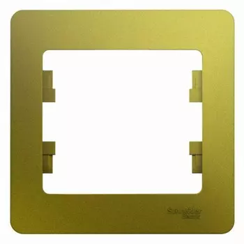 Рамка для розетки/выключателя SchE GSL001001 Glossa, цвет фисташковый