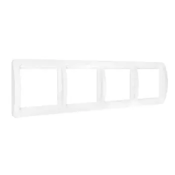 Рамка для розетки/выключателя UNIVersal ВР004Г Валери, горизонтальная, цвет белый