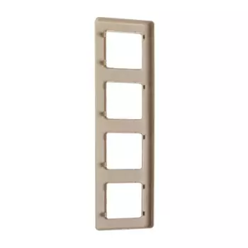 Рамка Legrand INSPIRIA, 4 пост, Слоновая кость