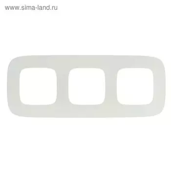 Рамка Legrand Valena Allure 754303, трехместная, белая