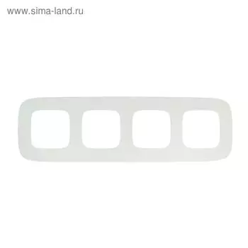 Рамка Legrand Valena Allure 754304, четырехместная, белая