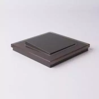 Рамка на 1 пост WL01-Frame-01, цвет мокко, материал стекло