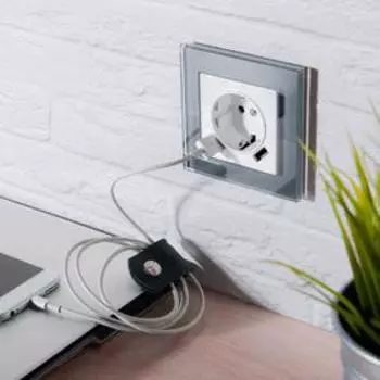 Рамка на 1 пост WL01-Frame-01, цвет серый, материал стекло