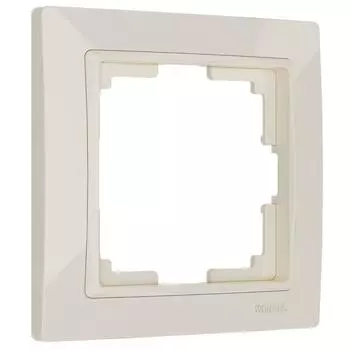 Рамка на 1 пост WL03-Frame-01, цвет слоновая кость