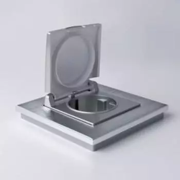 Рамка на 1 пост WL11-Frame-01, цвет алюминий