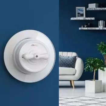 Рамка на 1 пост WL21-frame-01, стекло, белая