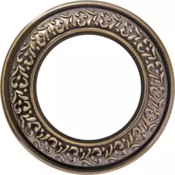 Рамка на 1 пост WL70-frame-01, цвет бронза