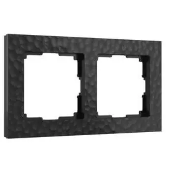 Рамка на 2 поста W0022408, черная