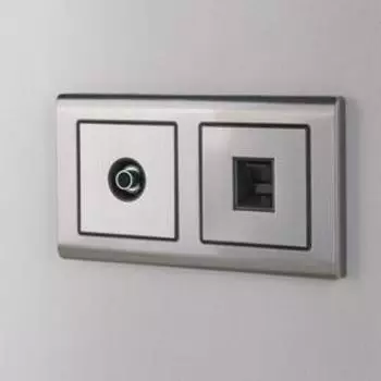 Рамка на 2 поста WL02-Frame-02, цвет никель