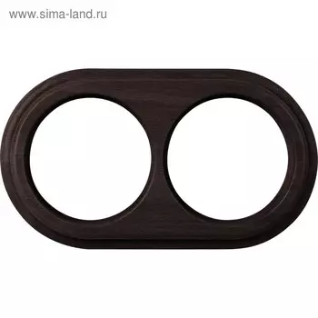 Рамка на 2 поста WL15-frame-02, цвет венге