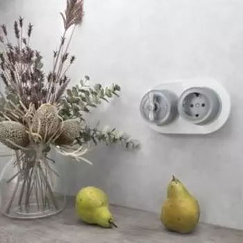 Рамка на 2 поста WL21-frame-02, стекло, белая