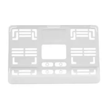 Рамка под номерной знак для японских и американских автомобилей AVS, 290х170 мм, белая