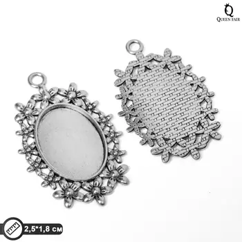 Рамка с сеттингом A2639-2, площадка 1825 мм, цвет чернёное серебро