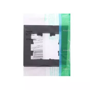 Рамка SE AtlasDesign, 1 пост, универсальная, карбон, ATN001001