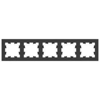 Рамка SE AtlasDesign, 5 постов, универсальная, карбон, ATN001005