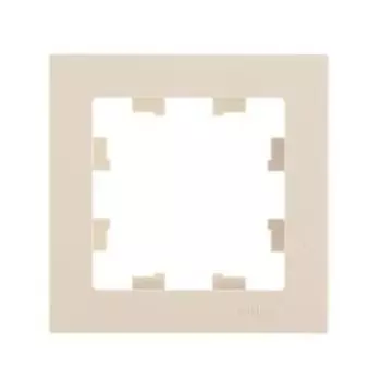 Рамка SE AtlasDesign, одноместная, бежевая